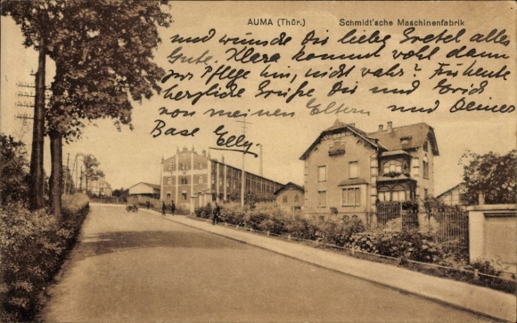 Ak Auma in Thüringen, Schmidt'sche Maschinenfabrik
