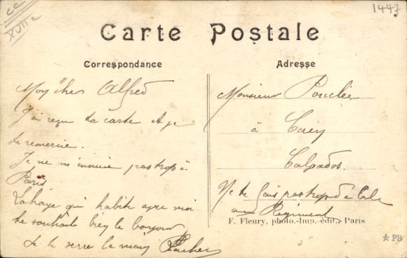 Ansichtkaart Parijs XVII., Rue de Courcelles