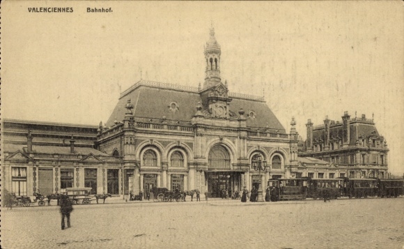 PC Valenciennes Nord, La Gare, view of the train station, street side