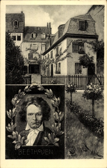 Künstler Hoffmann, H., Bonn Rhein, Beethovenhaus, Bonngasse