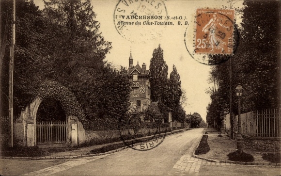 Ak Vaucresson Hauts de Seine, Atenue du Clos-Toutain