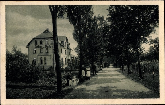 Postcard Hartenstein in the Ore Mountains of Saxony, Inn zur Meisterei
