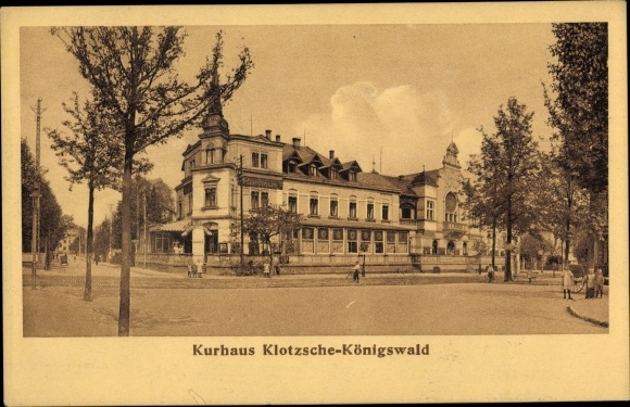 Ansichtkaart Dresden Klotzsche Königswald, Kurhaus