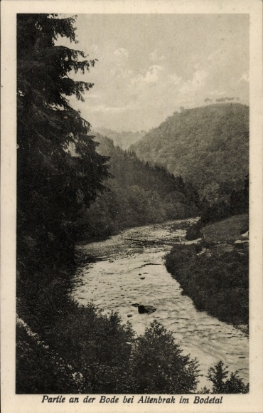 Postcard Altenbrak Thale in the Harz, part of the Bode