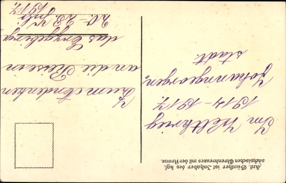 Song Postcard Günther, Anton, Wu da forests hamlich rausch'n, Erzgebirge dialect No. 30, Spitzberg