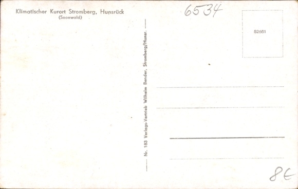 Postcard Stromberg in the Hunsrück, panorama