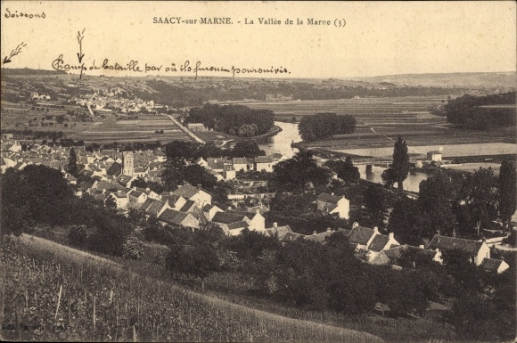 KP Saacy sur Marne Seine et Marne, widok na miasto