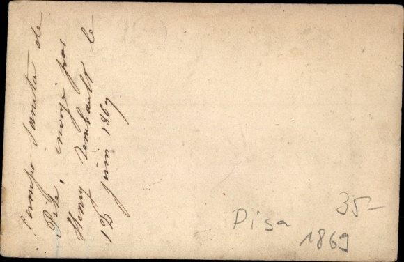 CDV Pisa Toscana, Campo Santo, 1869
