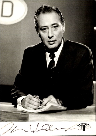 Postcard Journalist Hanns Werner Schwarze, Portrait, Autograph