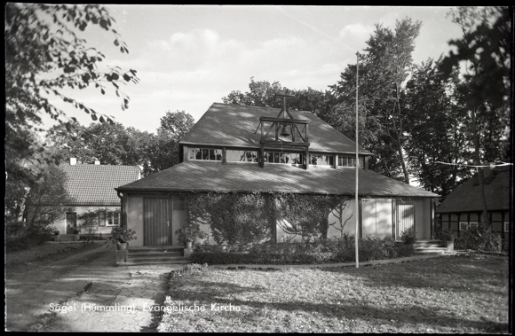 7 Glas Negative Sögel im Emsland, Park, Jagdschloss, Kirche