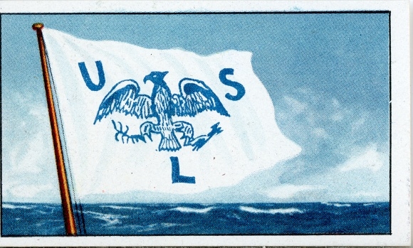 Verzamelfoto rederijvlaggen van de wereldkoopvaardijvloot, nr. 367 USA, USL