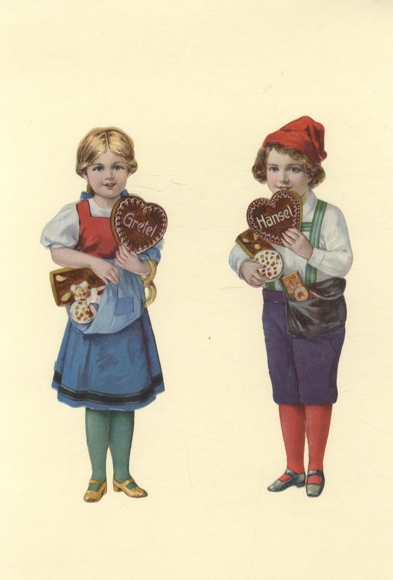 2 wafle Jaś i Małgosia z piernikiem, każdy o wymiarach ok. 18,5 x 6 cm