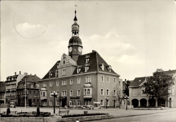 Ak Borna in Sachsen, Karl Marx Platz