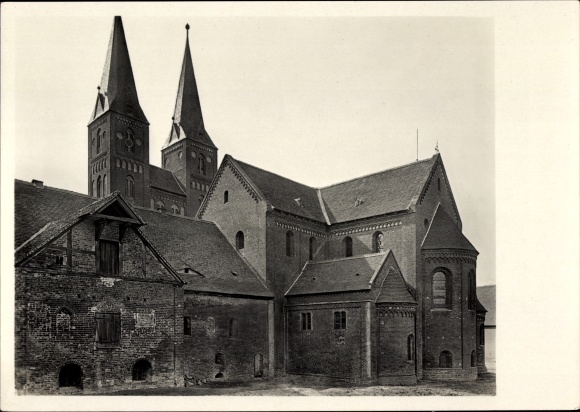 Postcard Jerichow, view of the church of the former monastery