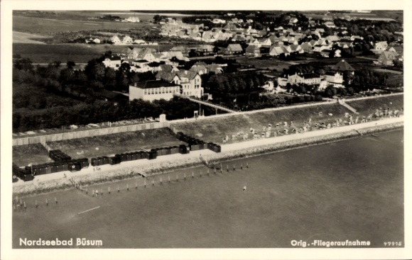 Ak Nordseebad Büsum, Fliegeraufnahme