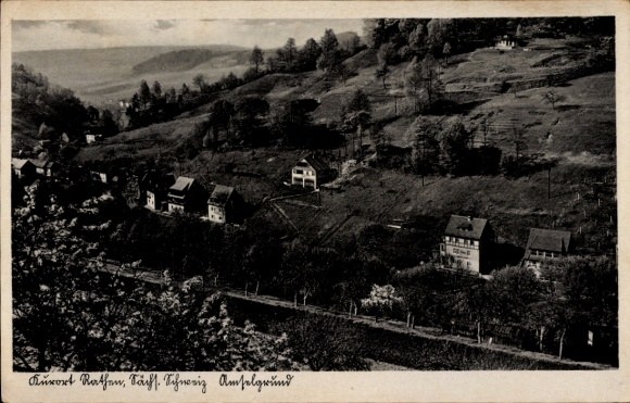 Ak Kurort Hartha Hintergersdorf Tharandt im Erzgebirge,  Tächs. Schweiz, Amselgründ, Landschaf...