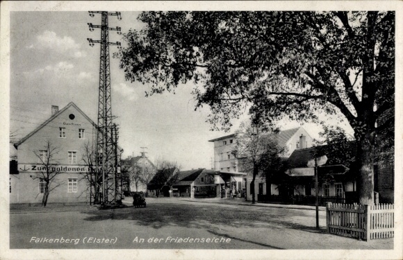 PC Falkenberg an der Elster, peace oak, street section