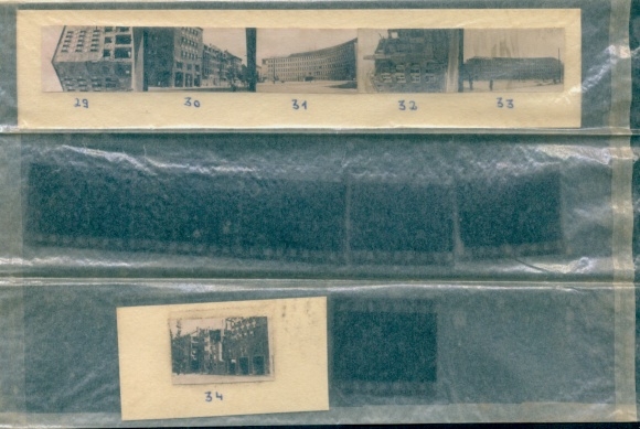 Contact print photos Berlin Wilmersdorf, Fehrbelliner Platz, Nordstern Insurance, 6 photos approx. 4x2cm