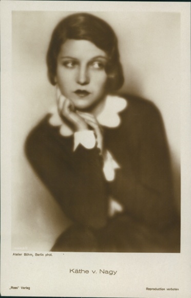 Postcard actress Käthe von Nagy, portrait