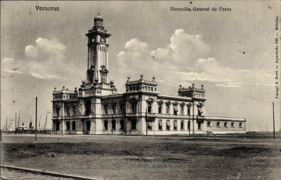 Postcard Veracruz Mexico, General Directorate of Lighthouses