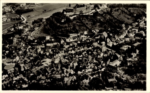 Postcard Kulmbach in Upper Franconia, aerial photograph