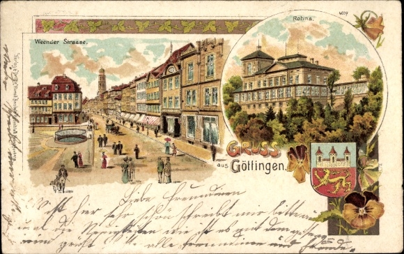 litho Göttingen in Nedersaksen, Weenderstraße, Rohna