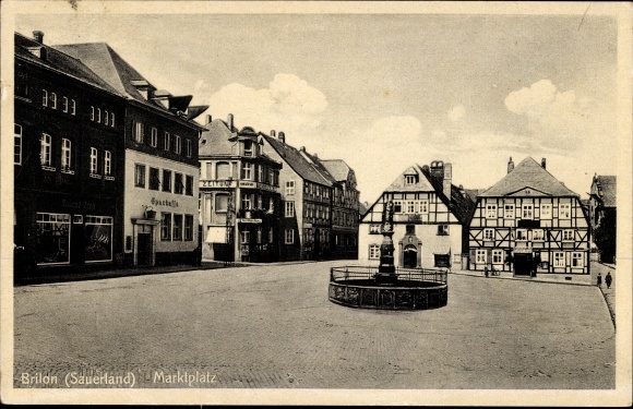 KP Brilon w Sauerland, rynek, sklepy