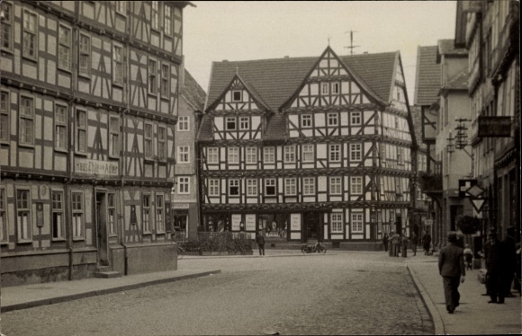 Postcard Melsungen in Hesse, market square, Haus Ehle zum Adler