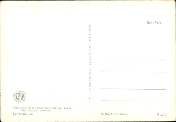 Postcard actress Brigitte Meiswinkel, portrait, Spatz, Our Sandman, GDR television, G 6270