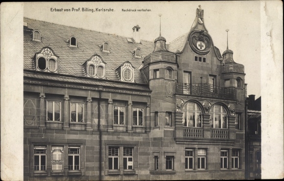 Art Nouveau PC Karlsruhe in Baden Württemberg, court pharmacy, architect Hermann Billing
