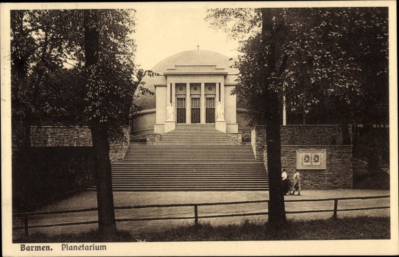 Postcard Barmen Wuppertal, Planetarium