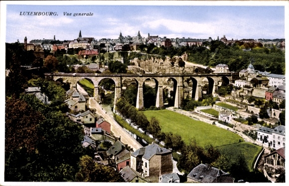 Postcard Luxembourg Luxembourg, general view