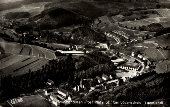 Ak Augustenthal Brüninghausen Lüdenscheid im Sauerland, Landschaftsaufnahme, Post Platehof, Sa...