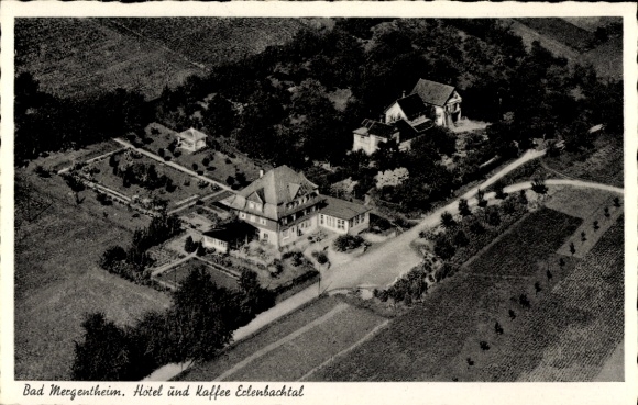 Postcard Bad Mergentheim in Tauberfranken, aerial photograph