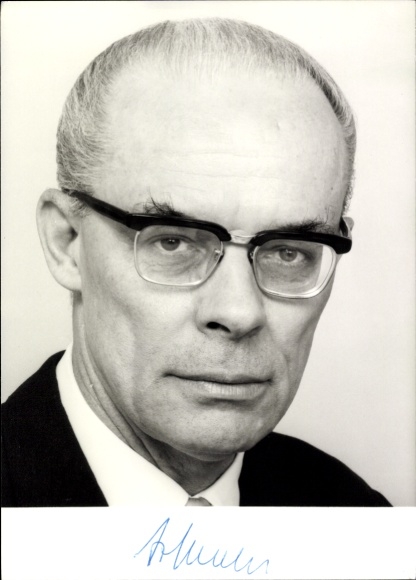 Foto Politiker Heinz Starke, Autogramm