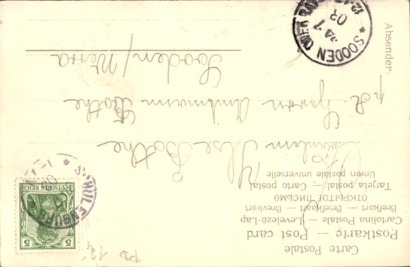 Passepartout Postcard Schulenburg Pattensen an der Leine, Marienburg, Nelke
