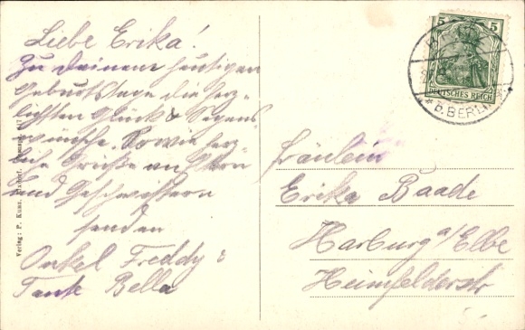 Postcard Berlin Neukölln Britz, Castle, Swan Pond