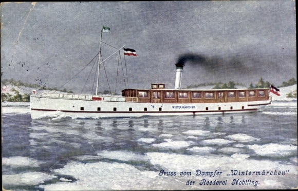 PC steamship winter fairy tale, shipping company Nobiling, Berlin