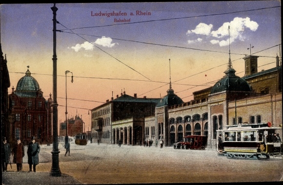 Ak Ludwigshafen am Rhein, Bahnhof