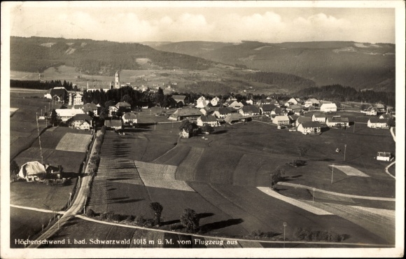 Ak Höchenschwand im Schwarzwald, Luftbild