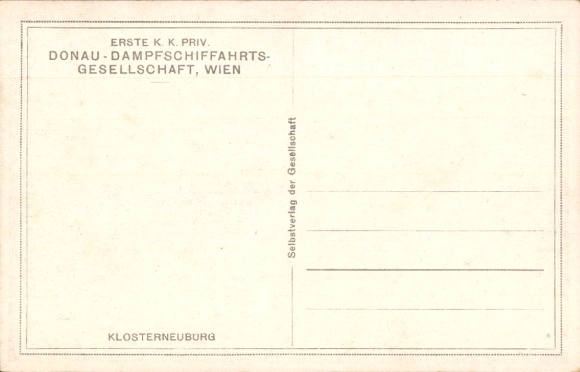 Artist Postcard Schmidt, R., Klosterneuburg Lower Austria, Danube party, salon steamer
