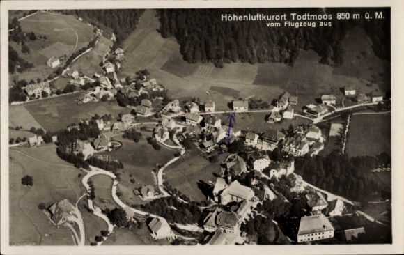Ak Todtmoos im Hochschwarzwald, Fliegeraufnahme