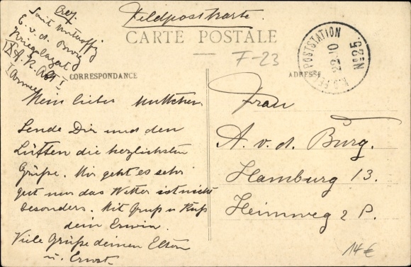 Postcard Chauny Creuse, La Rue de Noyon, Straßenparte im Ort