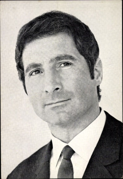 Postcard actor and singer Freddy Quinn, portrait, autograph