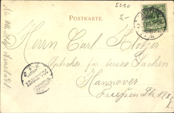 Ak Arnstadt in Thüringen, Gesamtansicht, Kirche
