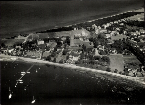 Postcard Ostseebad Rerik, aerial photograph