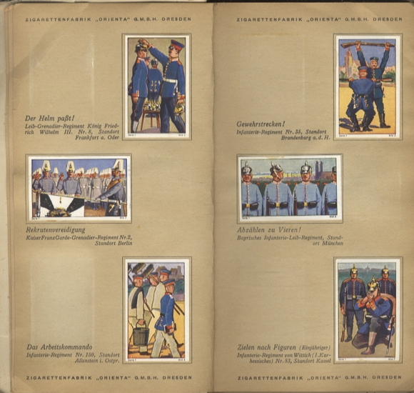 From the soldier&#39;s life of all peoples, book I, collecting picture album Orienta cigarette factory, Dresden 1932
