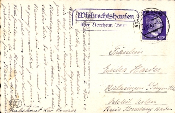 Postcard Northeim in Lower Saxony, Hagenstraße, Schaupenstiel, Harztor