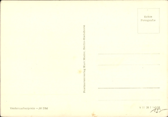 Postcard Berlin Treptow Adlershof, Dörpfeldstraße, shops