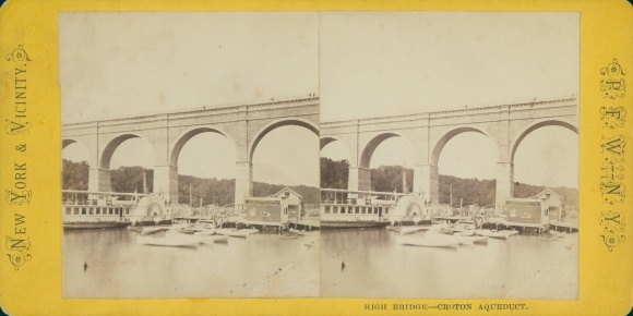 Stereo Photo New York City USA, High Bridge